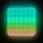 Антистрес Sibelly антистрес Pop It Square Glow in Dark (SB-PPIT-SQL-GD)