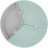 Тарілка дитяча MinikOiOi Puzzle секційна - River Green / Powder Grey (101050055)