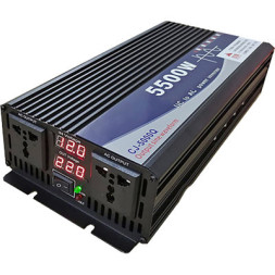 Автомобільний інвертор 12V/220V 2500 Вт, чиста синусоїда Choetech (CJ5000Q-BK-ZX)