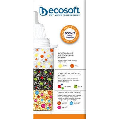 Картридж для фільтра глечика Ecosoft Універсальний для фільтр-глечиків Бар&#039;єр та Аквафор, 2шт (CRVKAB2ECO)