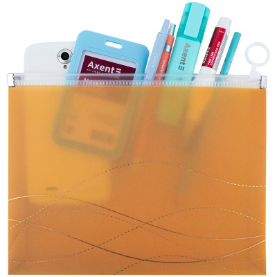 Папка на блискавці Axent zip-lock А5 Waves-1 (1498-40-A)