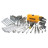 Набір інструментів DeWALT 1/4&quot;, 3/8&quot;, 142 шт. (DWMT73802-1)