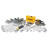 Набір інструментів DeWALT 1/4&quot;, 3/8&quot;, 142 шт. (DWMT73802-1)