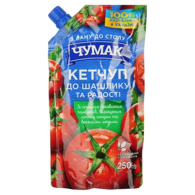 Соус Чумак Кетчуп до шашлику 250 г (4823096005614)