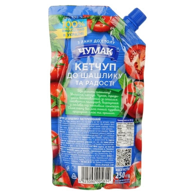 Соус Чумак Кетчуп до шашлику 250 г (4823096005614)