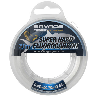 Флюорокарбон Savage Gear Super Hard 45m 0.77mm 25.70kg Clear (1854.18.75)