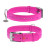 Ошейник для животных WAUDOG Glamour с QR-паспортом, двойной Ш 35 мм Д 46-60 см розовый (38827)