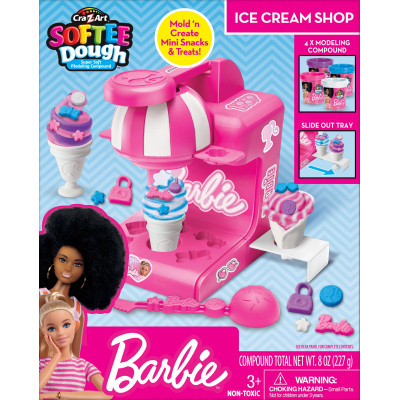 Набір для творчості Cra-Z-Art Barbie Тісто для ліплення, Магазин морозива з формами, набір 8 од (34040CRA)