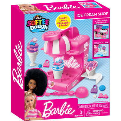 Набір для творчості Cra-Z-Art Barbie Тісто для ліплення, Магазин морозива з формами, набір 8 од (34040CRA)