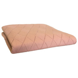 Плед Прованс в'язаний Вiнтаж персик 130х170 см (4823093423114)