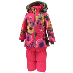 Комплект верхнього одягу дитячий Huppa NOVALLA 45020030 фуксія з принтом/фуксія 98 (4741468729794)