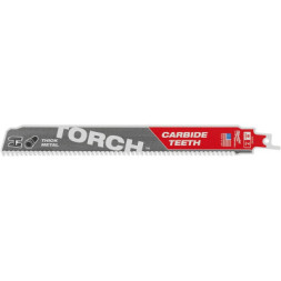 Полотно Milwaukee для шабельної пили, TORCH CARBIDE 230мм, крок 3,6мм, метал (48005202)