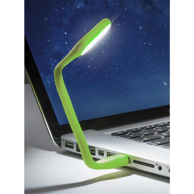 Лампа USB Optima LED, гнучка, зелений (UL-001-GR)