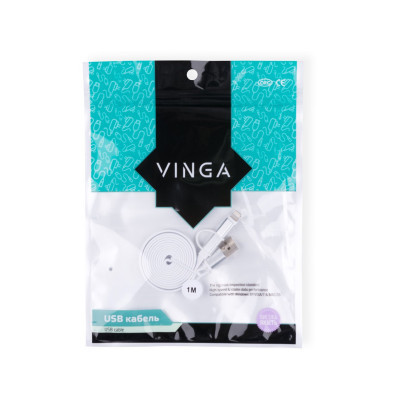 Дата кабель USB 2.0 AM to Micro 5P&amp;Lightning 1.0m Vinga (USBAMMICRO&amp;Lightning-1.0)