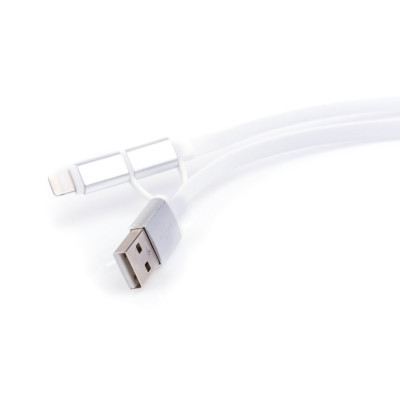 Дата кабель USB 2.0 AM to Micro 5P&amp;Lightning 1.0m Vinga (USBAMMICRO&amp;Lightning-1.0)