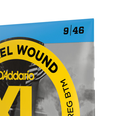 Струни для гітари D&#039;Addario XL Nickel Wound Super Light Top / Regular Bottom (09-46) (EXL125)