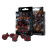 Набір кубиків для настільних ігор Q-Workshop Dragons Black red Dice Set (7 шт) (SDRA06)