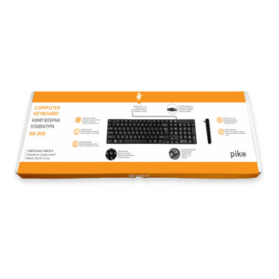 Клавіатура Piko KB-005 USB Black (1283126472459)