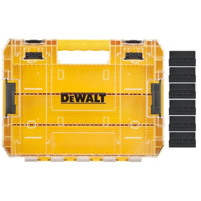 Ящик для інструментів DeWALT для біт системи TSTAK Tough Case L з роздільниками 6 шт (DT70839)