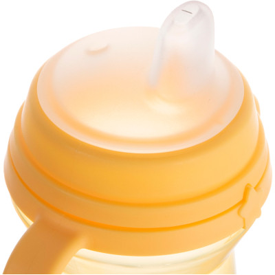 Поїльник-непроливайка Canpol babies з силіконовим носиком FirstCup 250 мл Жовта (56/615_yel)