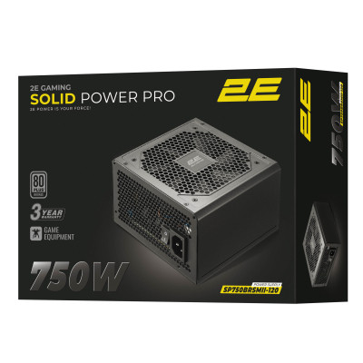 Блок живлення 2E 750W GAMING Solid Power Pro (2E-SP750BRSMII-120)