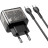 Зарядний пристрій HOCO N34 Dazzling dual-port Black (6931474799180)