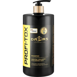 Шампунь Dalas Cosmetics Profi-Tox Shampoo З кератином, колагеном та гіалуроновою кислотою 1000 г (4262396141477)