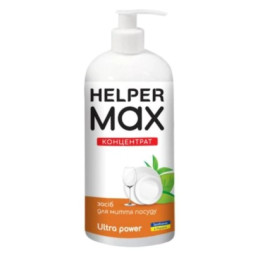 Засіб для ручного миття посуду Helper Max Ultra Рower Концентрат 1 л (4820183972095)