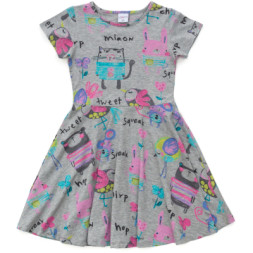 Плаття дитяче Lovetti трикотажне (5911-39-9-12-134G-fuchia)