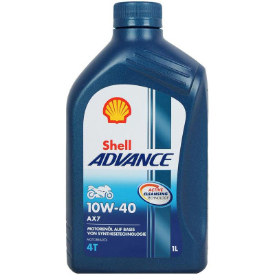 Моторна олива Shell Advance 4T AX7 10W-40 1л (74452)