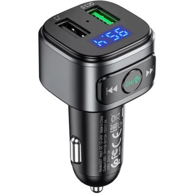 FM модулятор HOCO E67, Black, Box