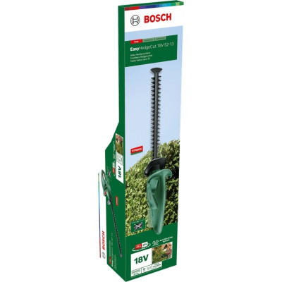 Кущоріз Bosch акумуляторний EasyHedgeCut 18V-52-13 18V, лезо 52см, крок різу 15мм, 3.28кг (без АКБ та ЗП) (0.600.849.M00)