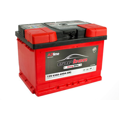 Акумулятор автомобільний CARBON 62 Ah/12V Euro (CRB62-00)