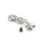 Дата кабель USB 2.0 to Lightning 1.0m 2A magnetic nylon silver Pipo (18168)