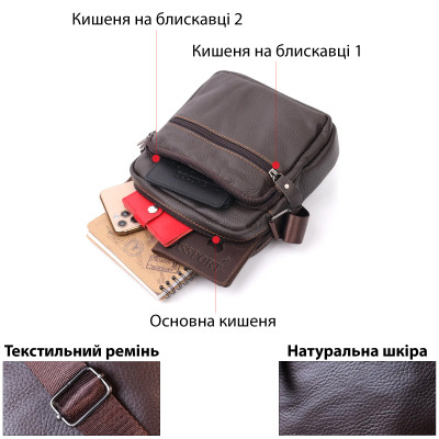 Сумка Vintage Коричнева (20687)