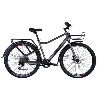 Велосипед Dorozhnik Utility DD 27.5&quot; 18.5&quot; ST 2024 Мокрий асфальт (OPS-D-27.5-000)