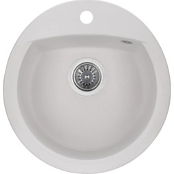 Мийка кухонна GRANADO RONDA white з сифоном (470*490mm.) (gr2205)