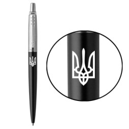 Ручка кулькова Parker JOTTER 17 UKRAINE Bond Street Black CT BP Трезубец (16232_T001w)