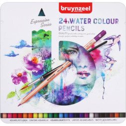 Олівці кольорові Bruynzeel EXPRESSION, акварельні 24 кольорів (8712079424978)