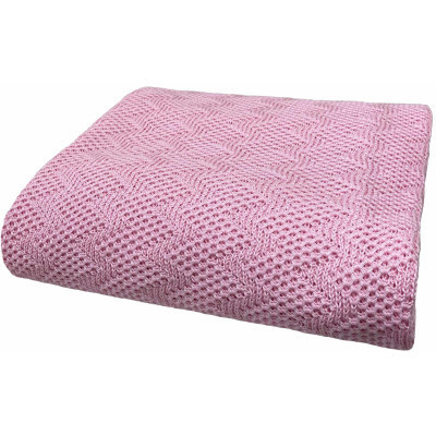 Плед Прованс Діно Зиґзаґ 130х170 Рожевий (4823093432055)