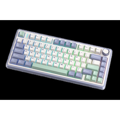 Клавіатура Aula F75 Gasket Greywood V3 switch Hot-Swap PBT Wireless/Bluetooth/USB White (6948391208640)