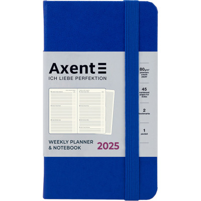 Тижневик Axent датований 2025 Pocket Strong 90х150 мм, класичний синій (8508-25-38-A)