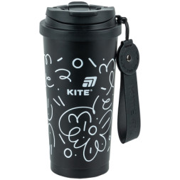 Термокружка Kite 550 мл, чорна (K25-1226-1)