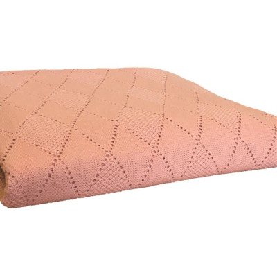 Плед Прованс в&#039;язаний Вiнтаж персик 90х130 см (4823093423121)