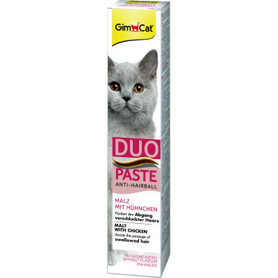 Паста для тварин GimCat DUO PASTE Anti-hairball malt with chicken мальт та курка 50 г (4002064427201)