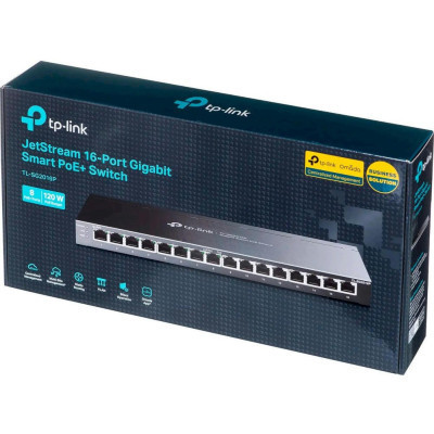 Комутатор мережевий TP-Link TL-SG2016P