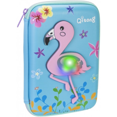 Пенал Cool For School LED 1 відділення з органайзером блакитний (QT-5758-Blue)