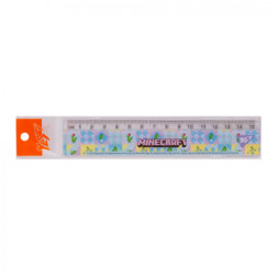 Лінійка Yes Minecraft Spring блакитна 15 см (370681)