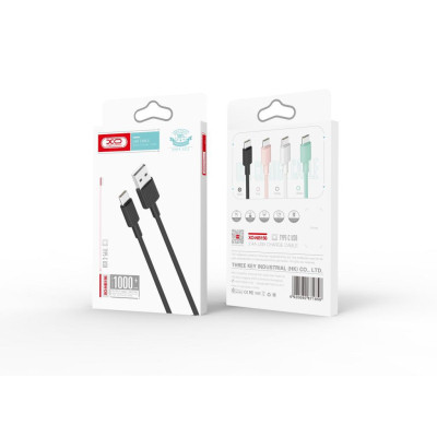 Дата кабель USB 2.0 AM to Lightning 1.0m 2.4A white XO (NB156-L-1-WH)