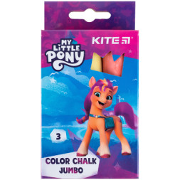 Крейда Kite кольорова Jumbo My Little Pony, 3 кольори (LP24-077)